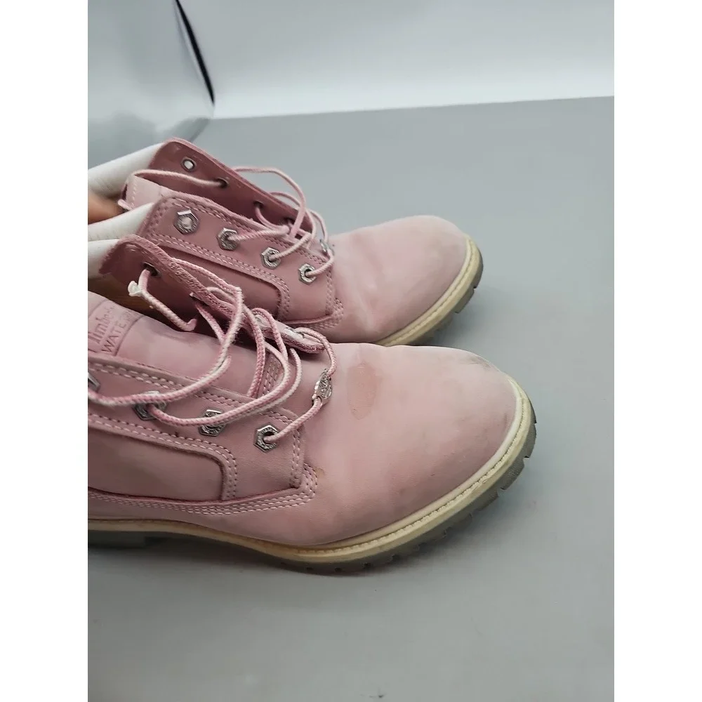 Timberland Nellie Chukka Boots‎ Womens Size 10 Nubuck Waterproof Pink Shoes